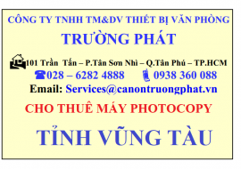 Cho thuê máy Photocopy tại Vũng Tàu